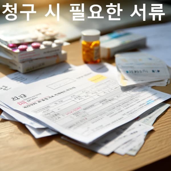 통원 실비 청구를 위한 병원 및 약국 서류 사진