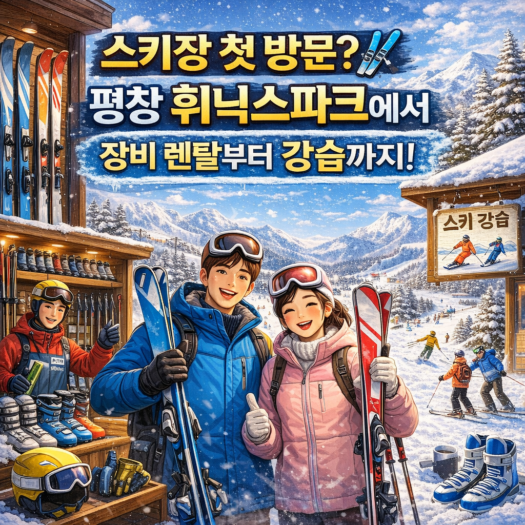 스키장 첫 방문?
