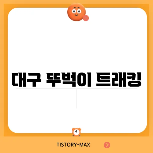 대구 뚜벅이 트래킹