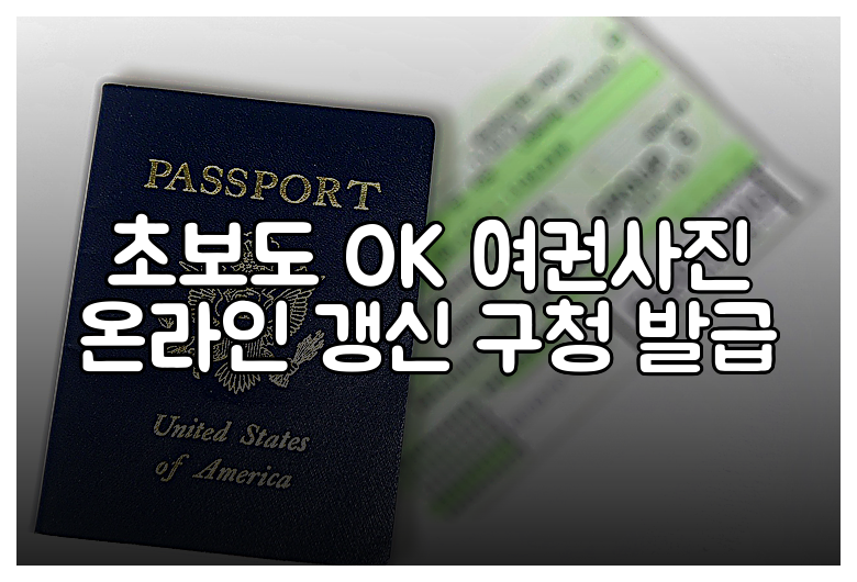 초보도 OK 여권사진 온라인 갱신 구청 발급