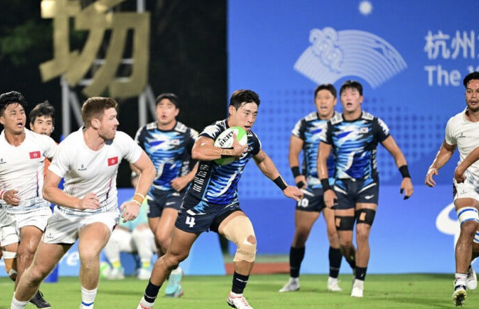 대한민국 남자 럭비팀 은메달 획득