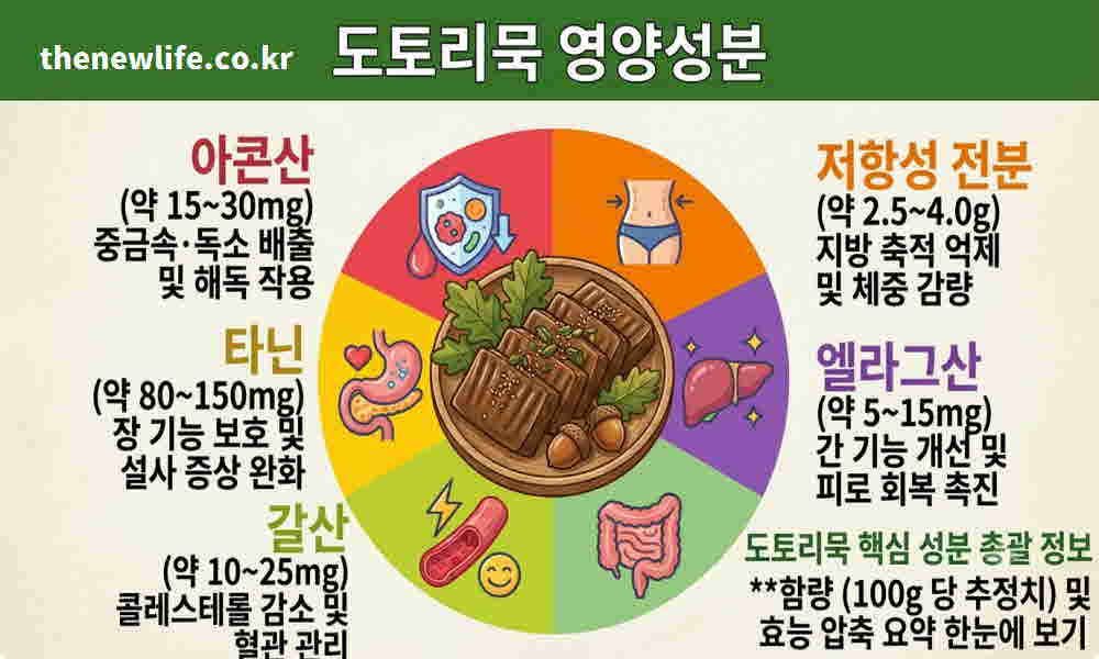 도토리묵 효능 영양성분