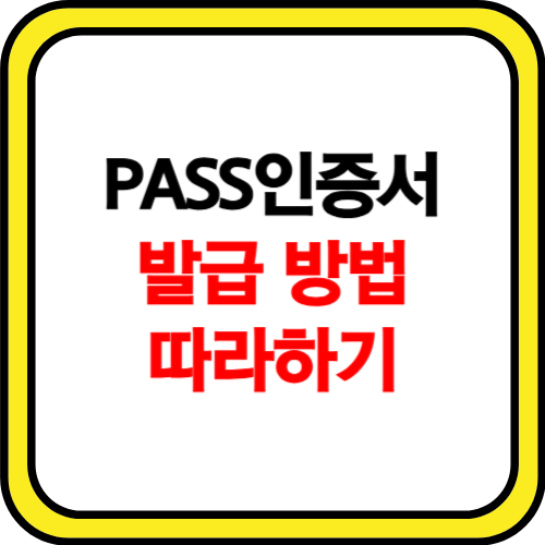 pass 인증서 발급 따라하기