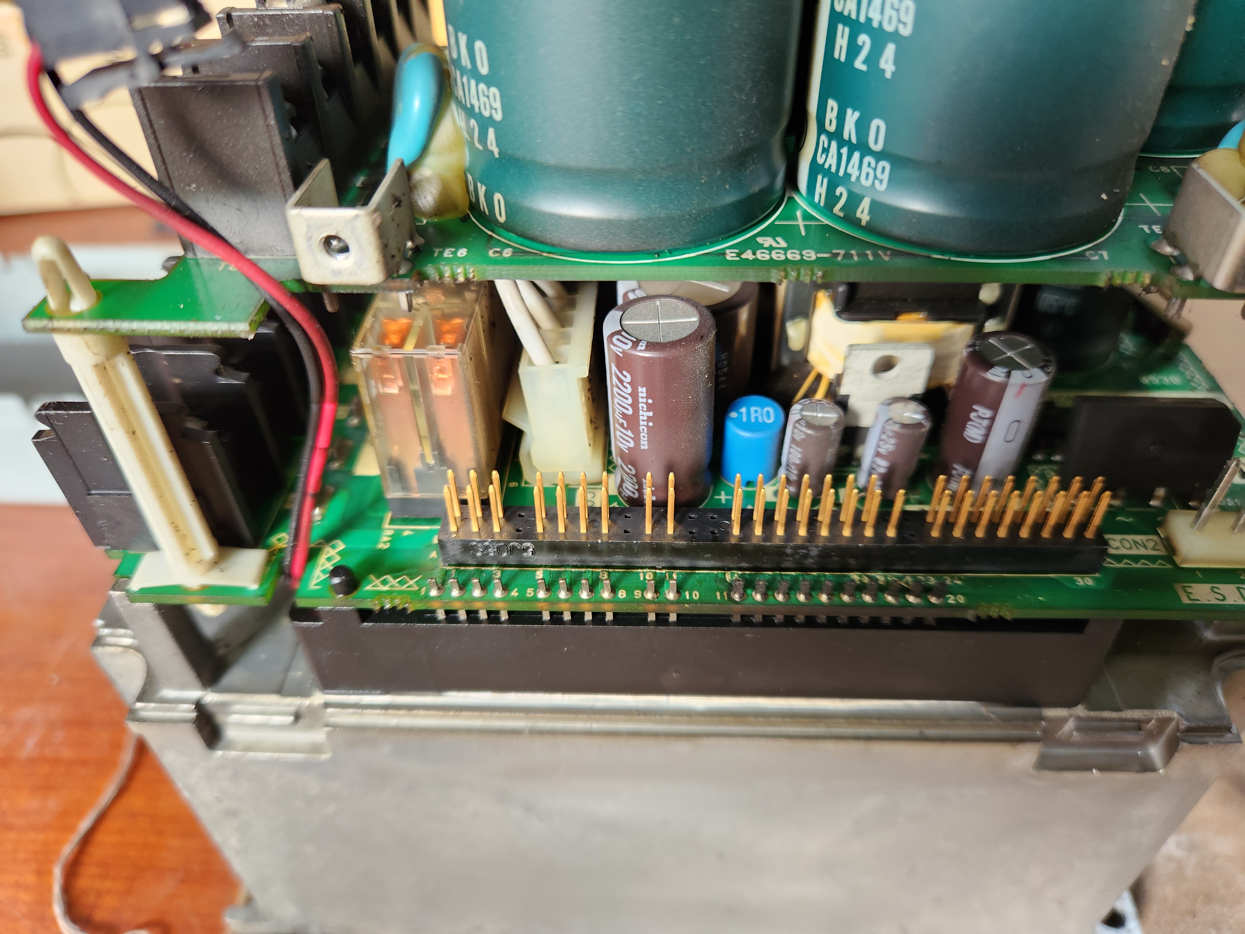 미쓰비시(MITSUBISHI) 서보드라이버 MR-J2S-200B IGBT 교체, 콘덴서 교체, 바리스터 교체, PCB패턴 복구, 파라메터 백업 수리 과정 by 메트영남