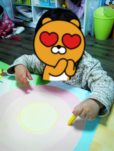 어린이집 첫 등원 날의 모습