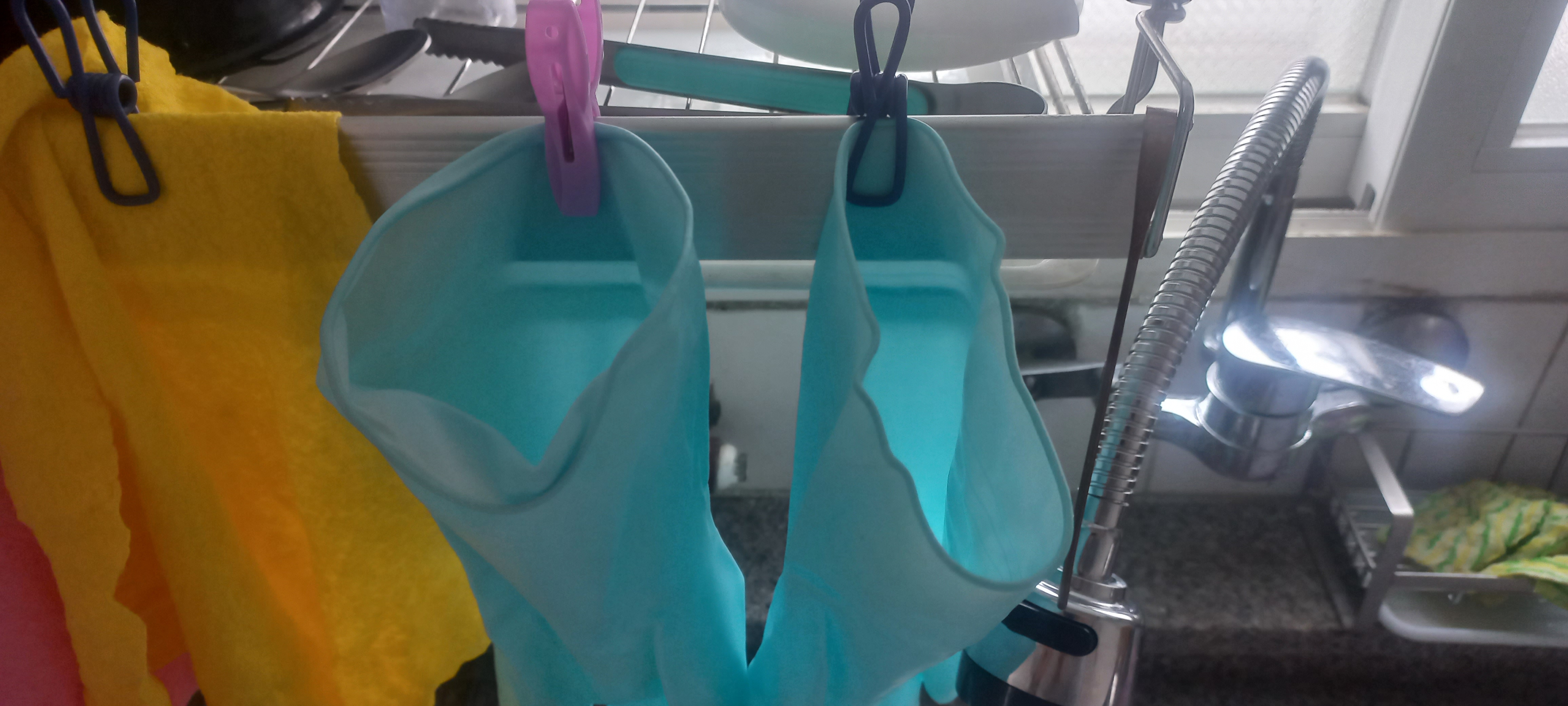 고무장갑 구멍때우기