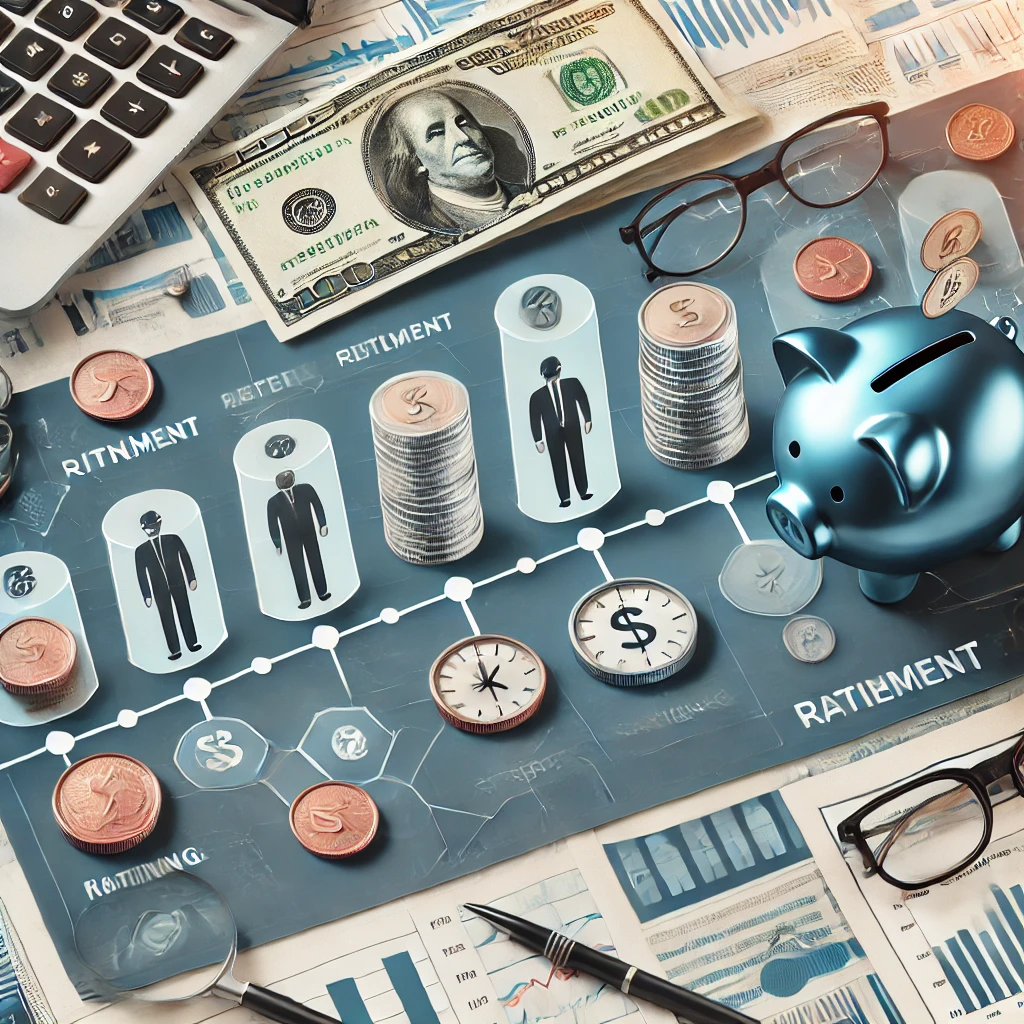 퇴직 대비 직장인 장기 재정 계획 이미지