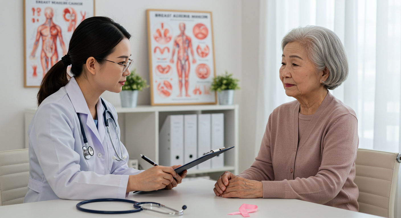 노년 여성 암예방 팁 (호르몬, 유방암, 자궁암)