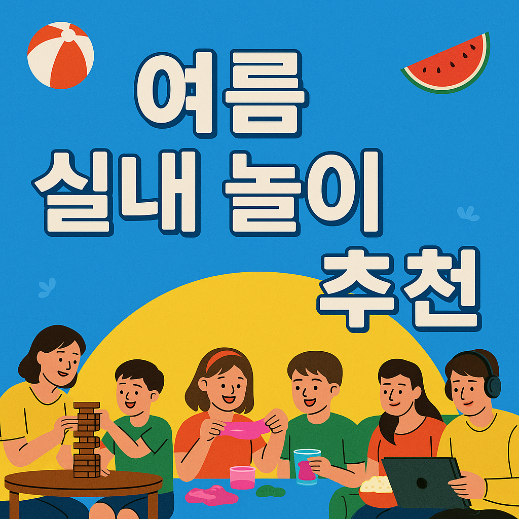 여름 실내 놀이 추천