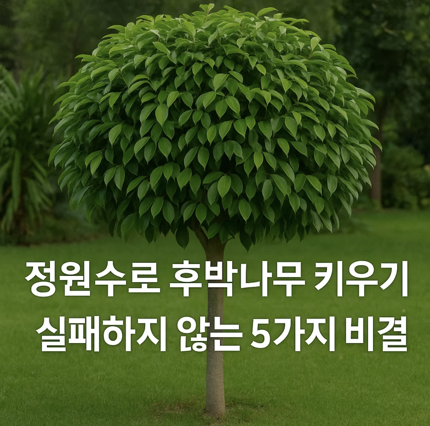 정원수로 후박나무 키우기, 실패하지 않는 5가지 비결