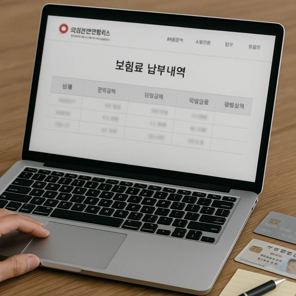 국민건강보험료 조회 관련 사진