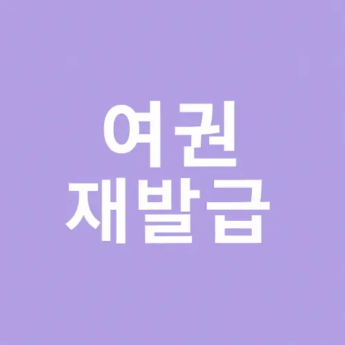 여권 재발급 온라인 신청