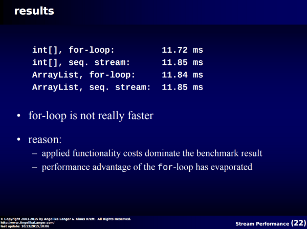 스트림과 유의미한 성능 차이가 없다.