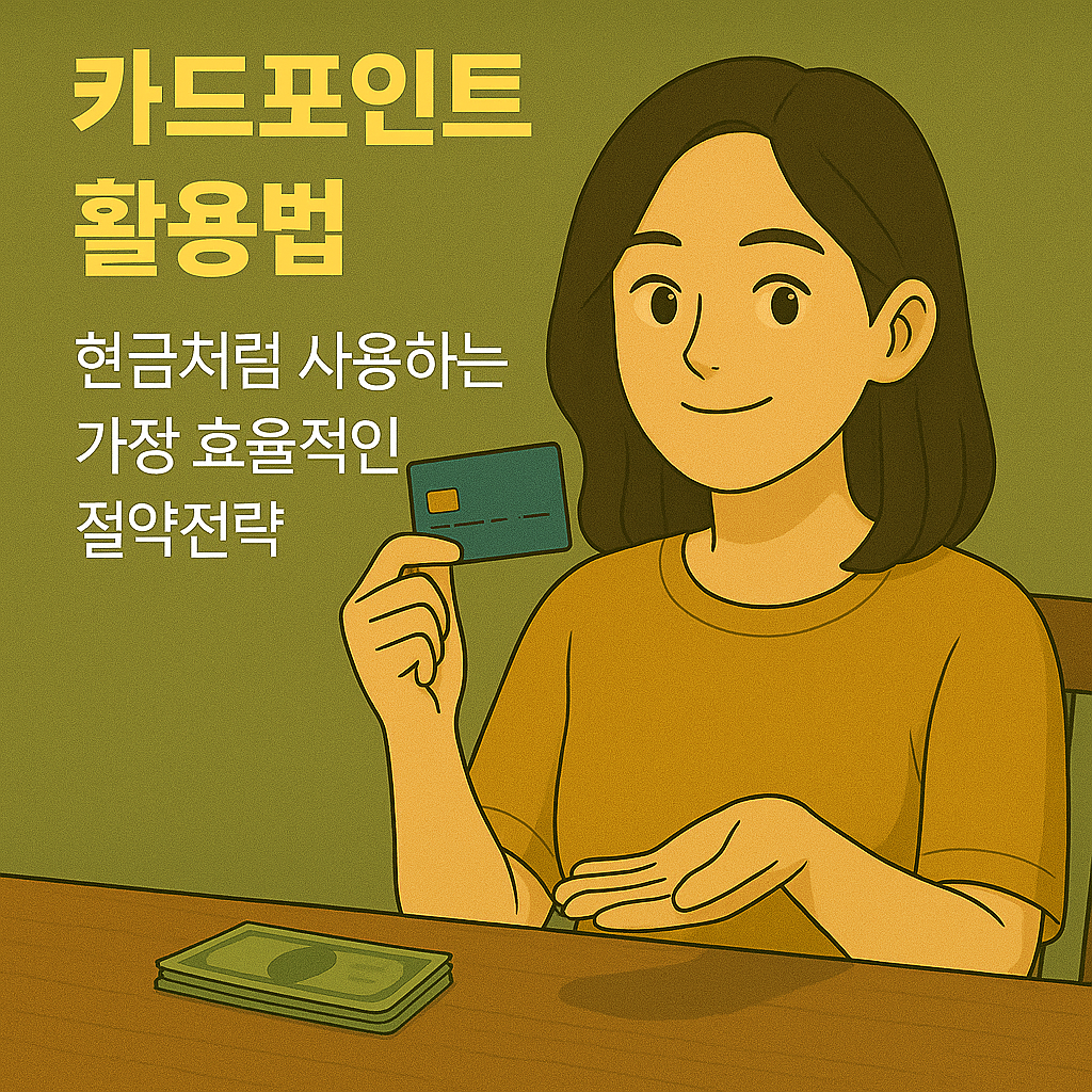 카드 포인트 활용법|현금처럼 사용하는 가장 효율적인 절약 전략