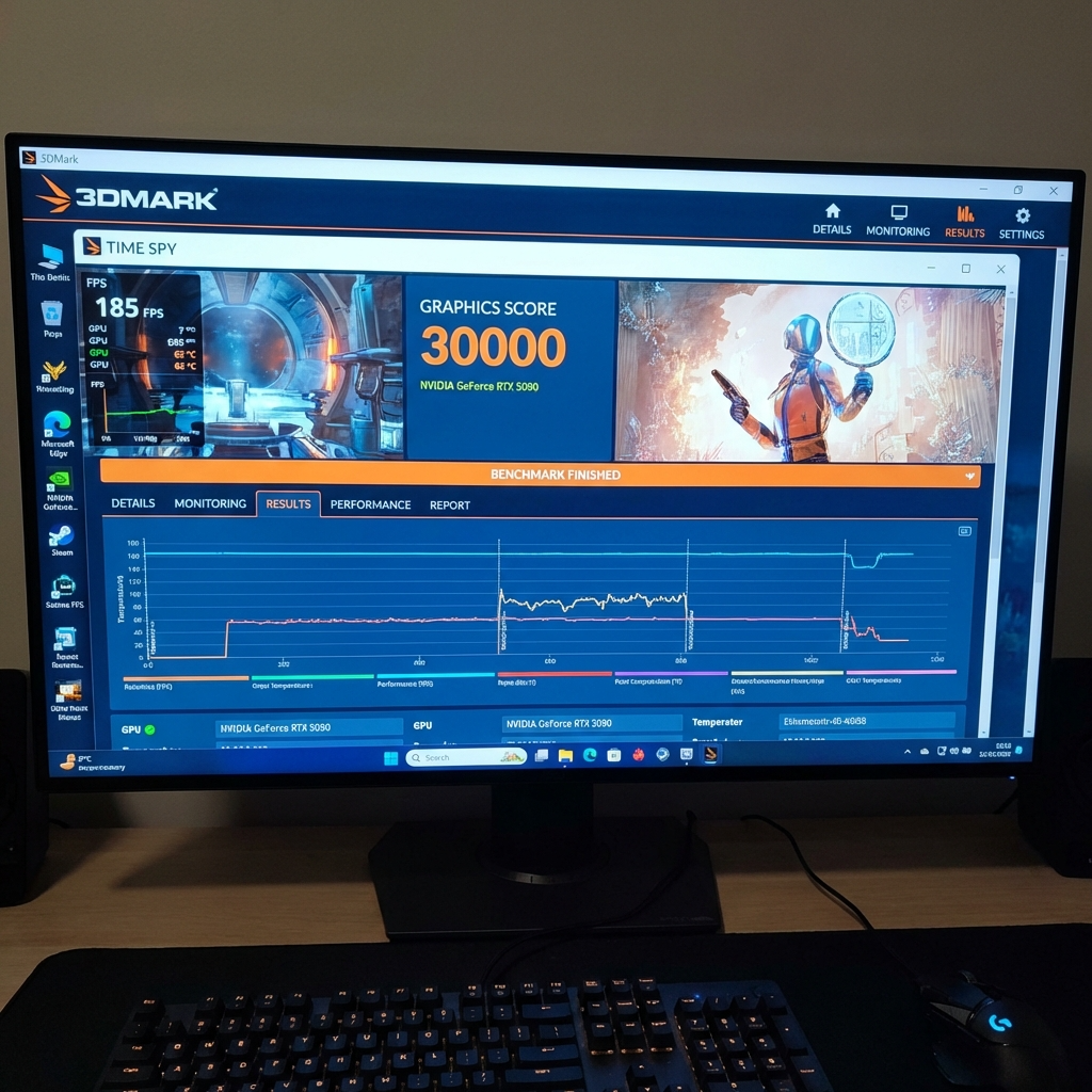 3DMark Time Spy 벤치마크 화면