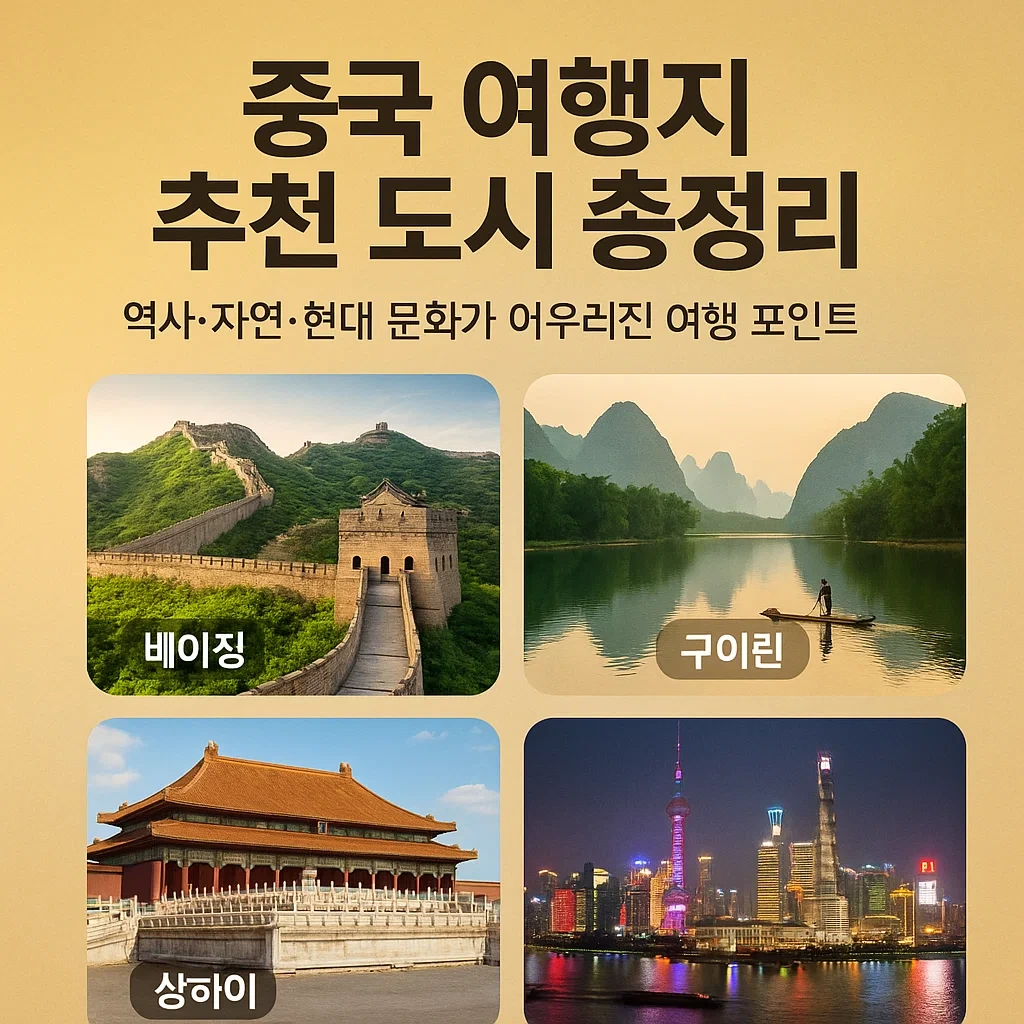 중국 여행지 개요
