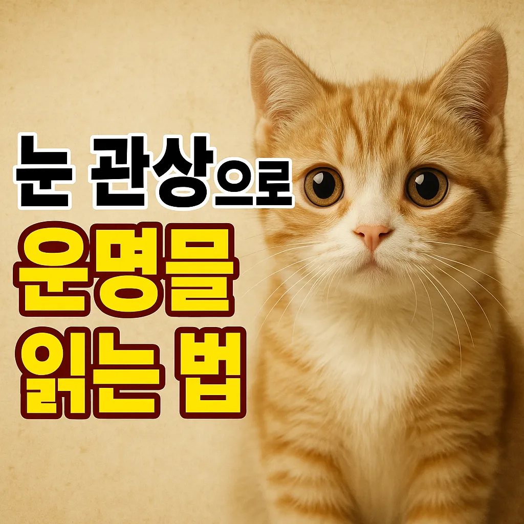 눈 관상으로 운명을 읽는 법: 눈꼬리, 쌍꺼풀, 크기별 해석 총정리