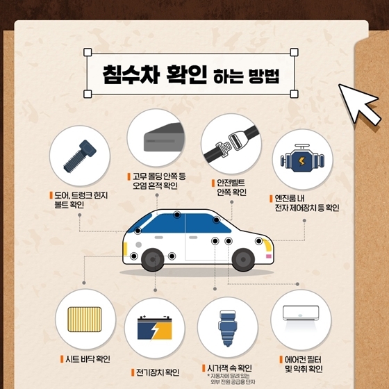 침수차 구별방법