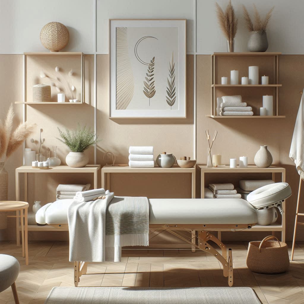 피부,체형관리 샵 배경