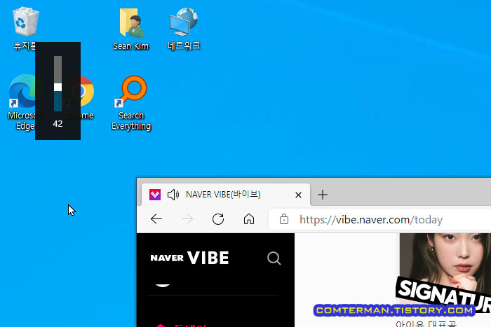 윈도우10 볼륨 OSD 제거