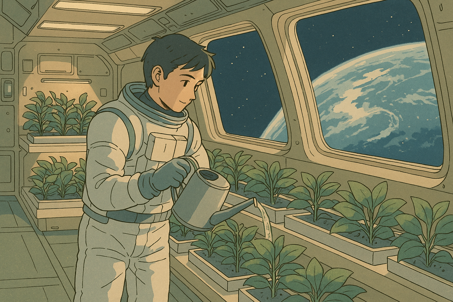 우주에서의 식물 재배 실험