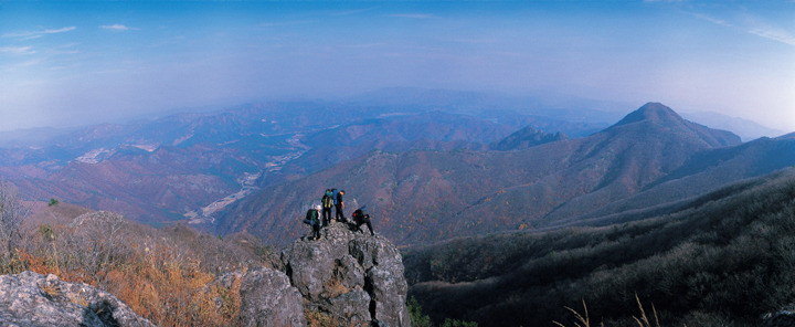 운장산 등산코스 지도