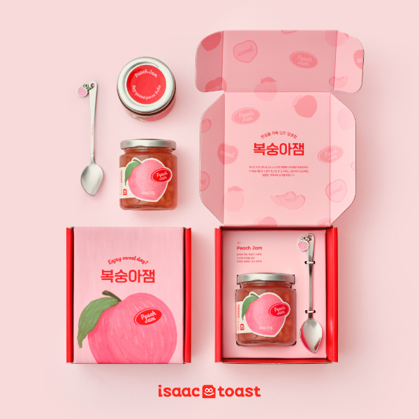 이삭토스트 복숭아잼