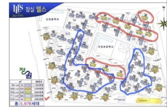 잠실 엘스 단지도