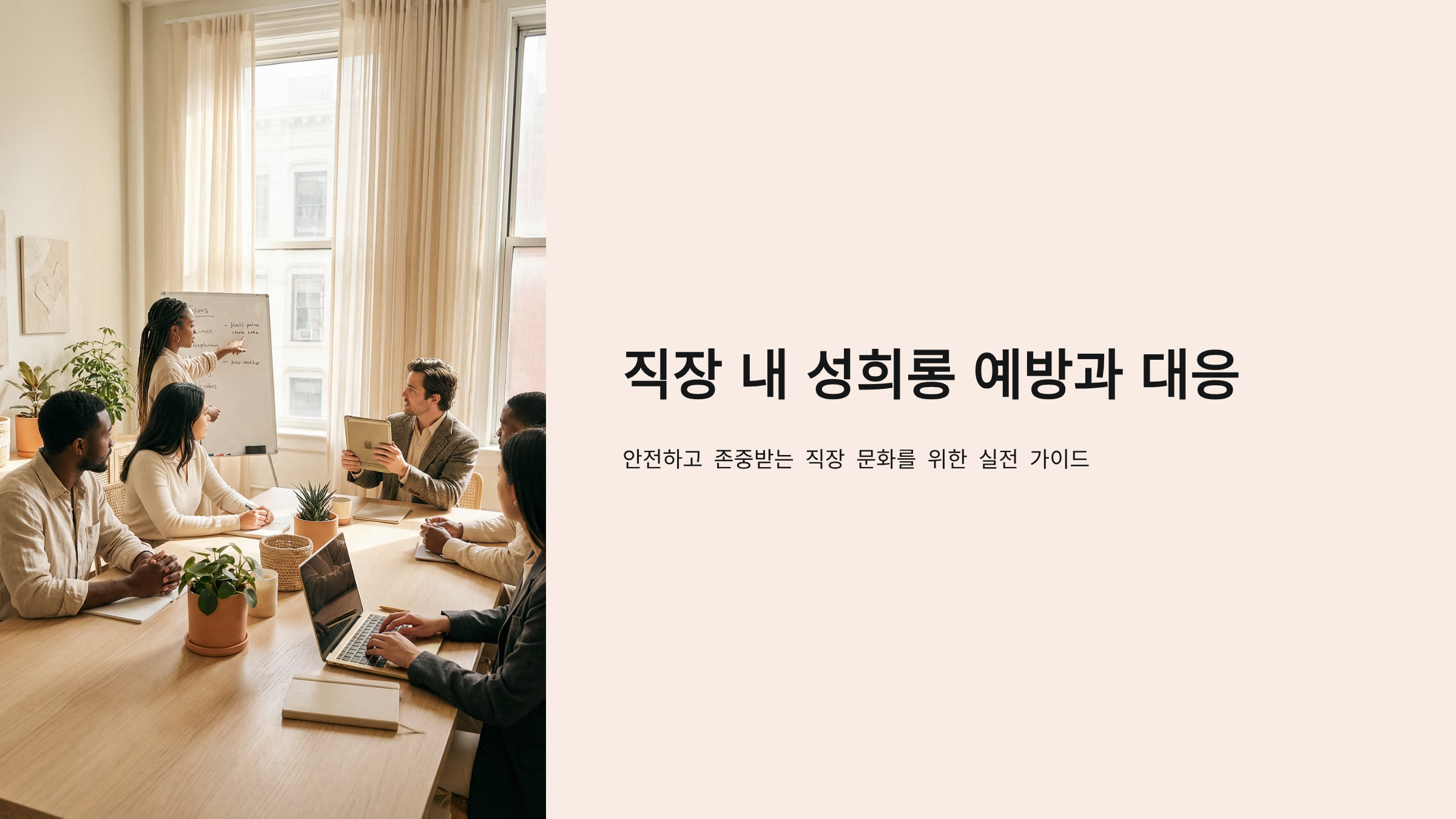 성희롱 예방 어떻게? 회식·출장·야근 상황별 실전 체크리스트