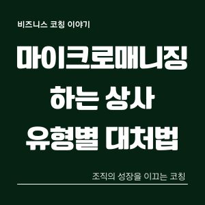 마이크로매니징-상사