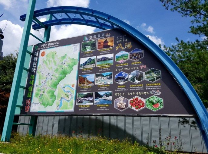 단양여행, 여행지 안내 표지판