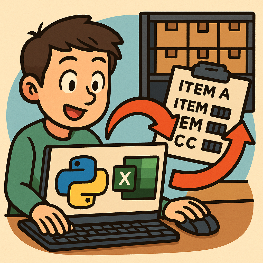 파이썬으로 재고 관리 자동화하기 – 수량 계산부터 정렬까지