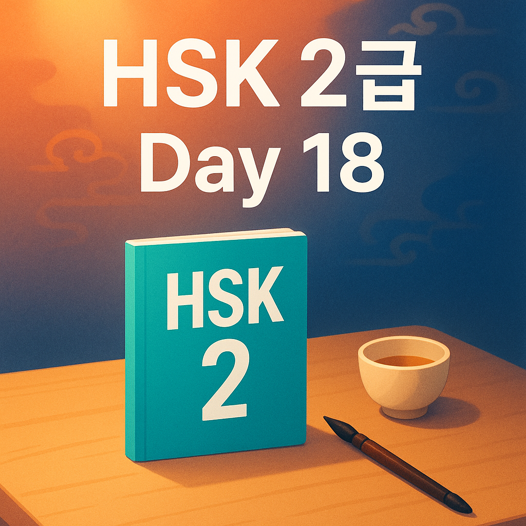 HSK 2급 단어 공부