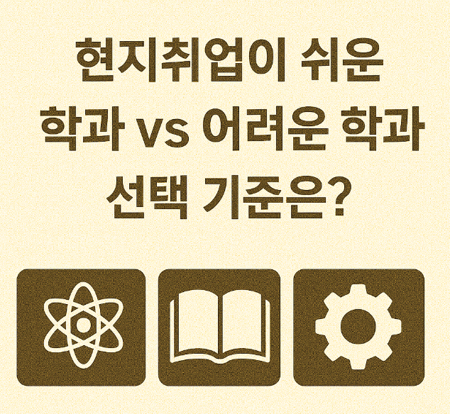 현지취업이 쉬운 학과 vs 어려운 학과, 선택 기준은? 관련 이미지 사진
