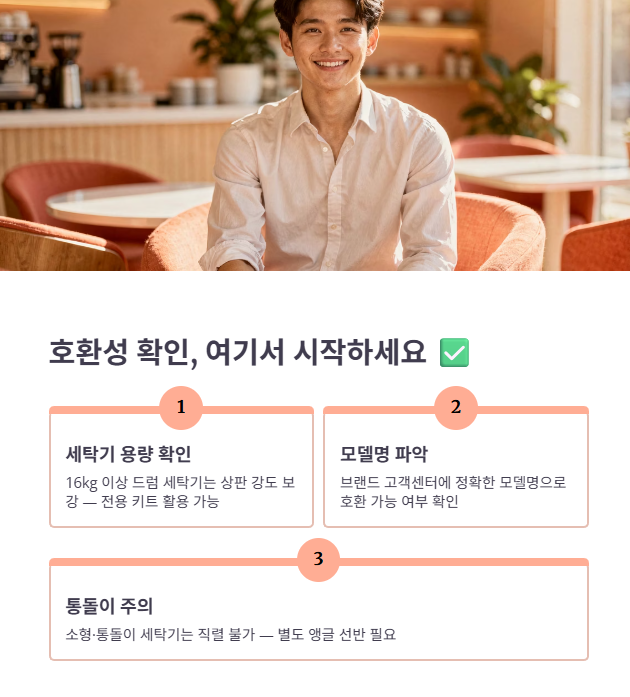 세탁기와 건조기 호환의 핵심 체크포인트