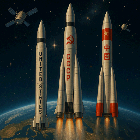 우주정복 경쟁에 나선 세계 강대국들