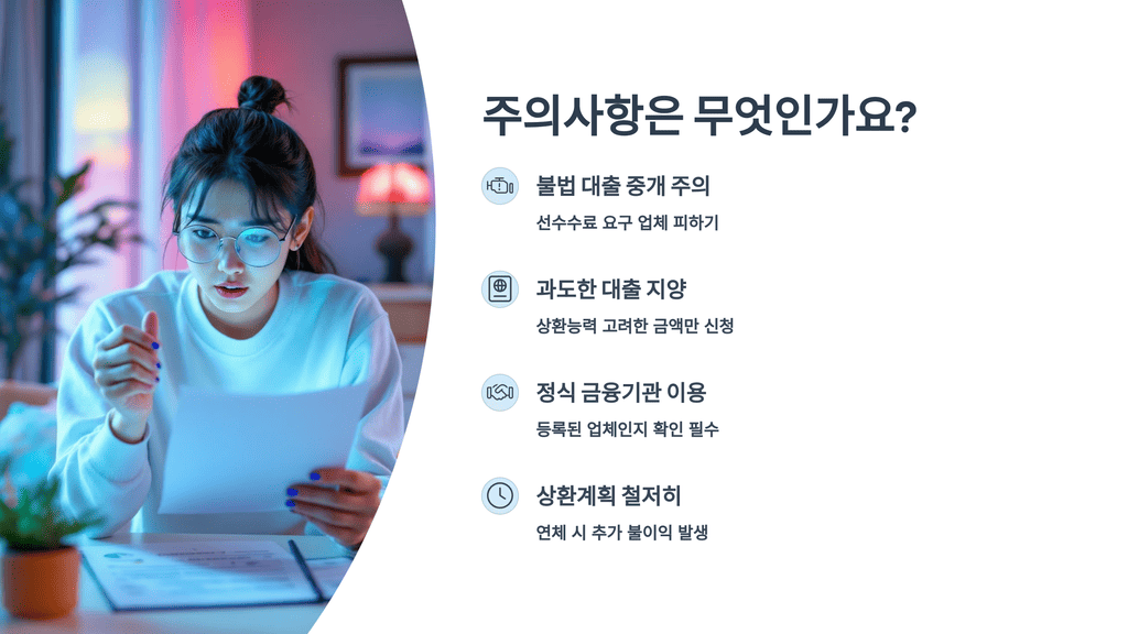개인회생 대출, 주의할 점은?