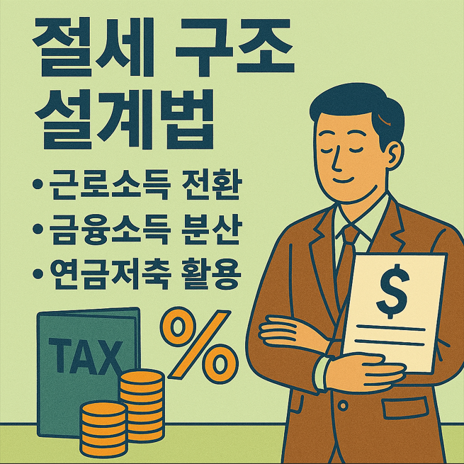 절세 구조 설계법 (근로소득 전환, 금융소득 분산, 연금저축 활용)