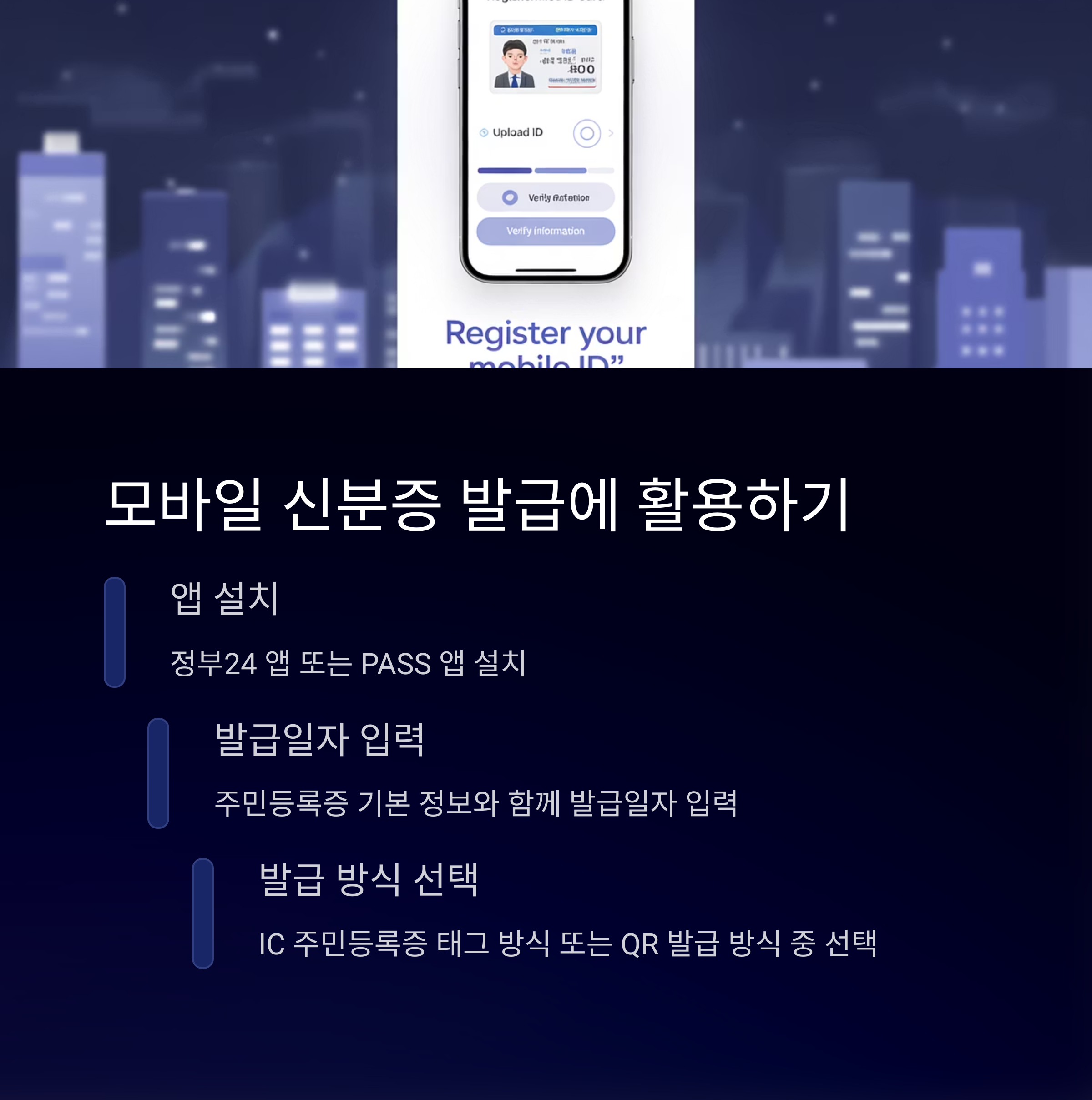 주민등록증 발급일자 확인