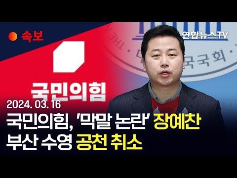 장예찬 공천취소&amp;#44; 그의 막말들