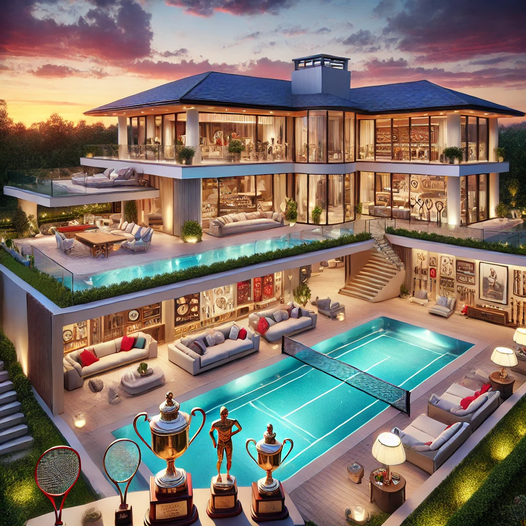 테니스 챔피언의 저택에 관한 사진