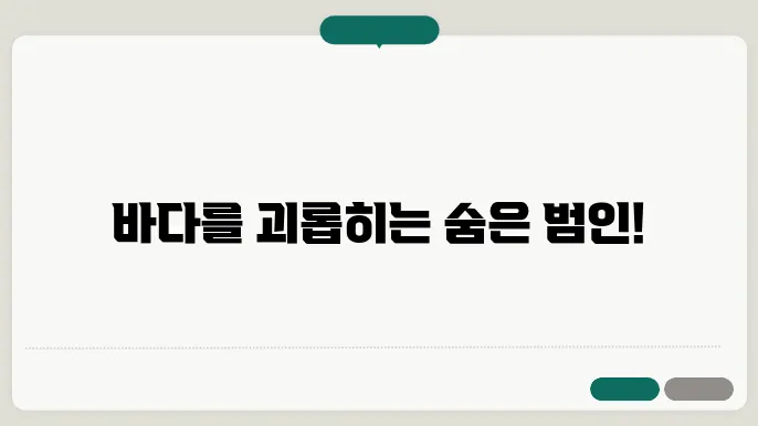 선박 오염 이미지