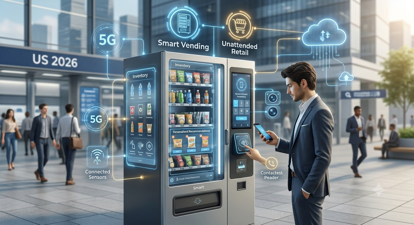 2026년 미국 스마트 자판기(Smart Vending) 산업 전망 및 대표 관련주 총정리
