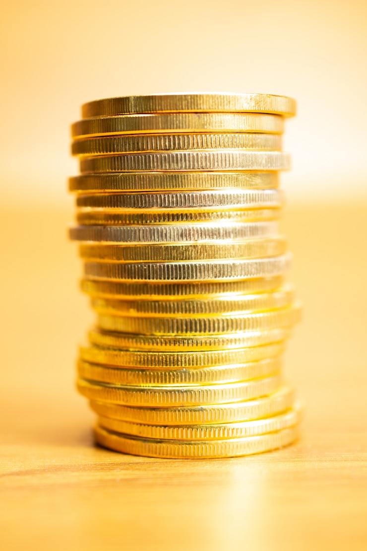 황금빛 골드바들이 정렬된 모습