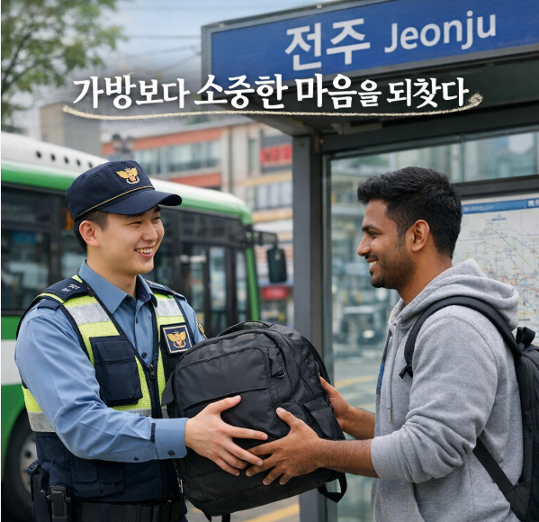 “한국 경찰 정말 감사합니다!” 유학생의 진심 어린 손편지