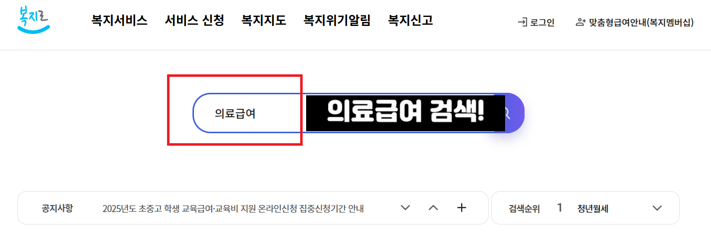 기초생활수급자 의료급여