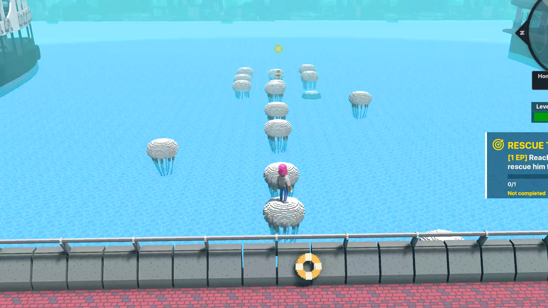 물속에 줄 수 있는 해파리