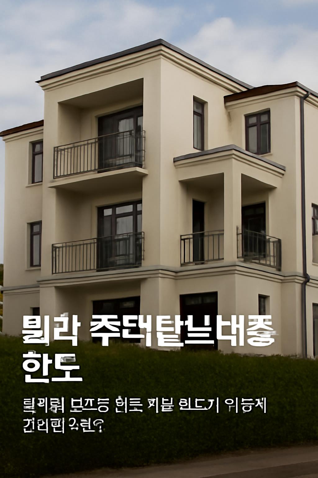 빌라 주택담보대출 한도