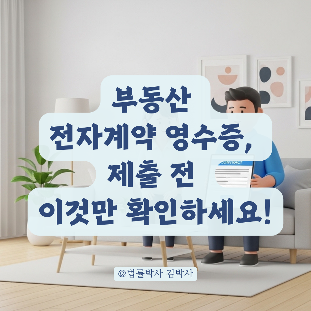 개정된 부동산 전자계약 영수증 첨부 시 꼭 확인해야 할 단계