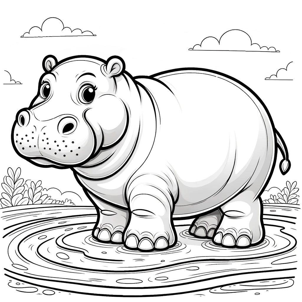 하마 색칠공부 도안